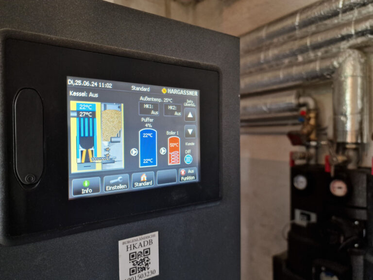 Moderne Pelletheizung